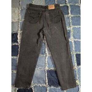 Vintage Levi's 512 Jeans 34x27 Black Faded Slim Grunge Made in Mexico